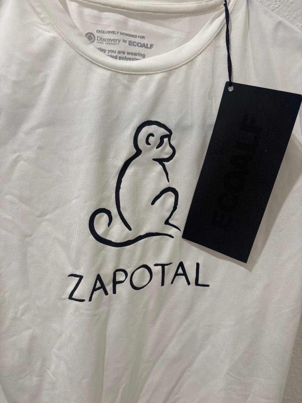 Discovery by ECOALF kids’ performance T-shirt, featuring the Capotal monkey grap